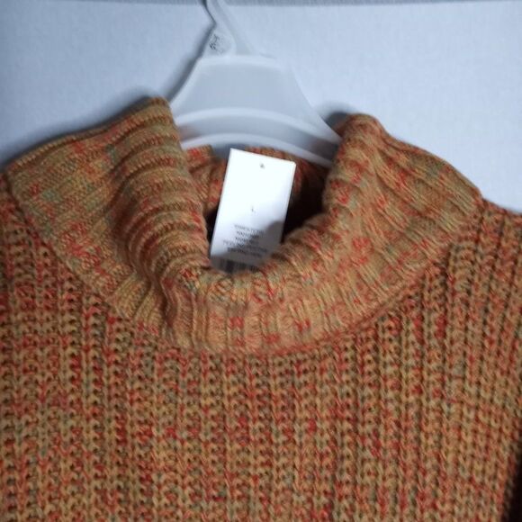 New Directions Women's Knit Scoop Neck Multi Color Long Sleeve Western Sweater L - Picture 6 of 12